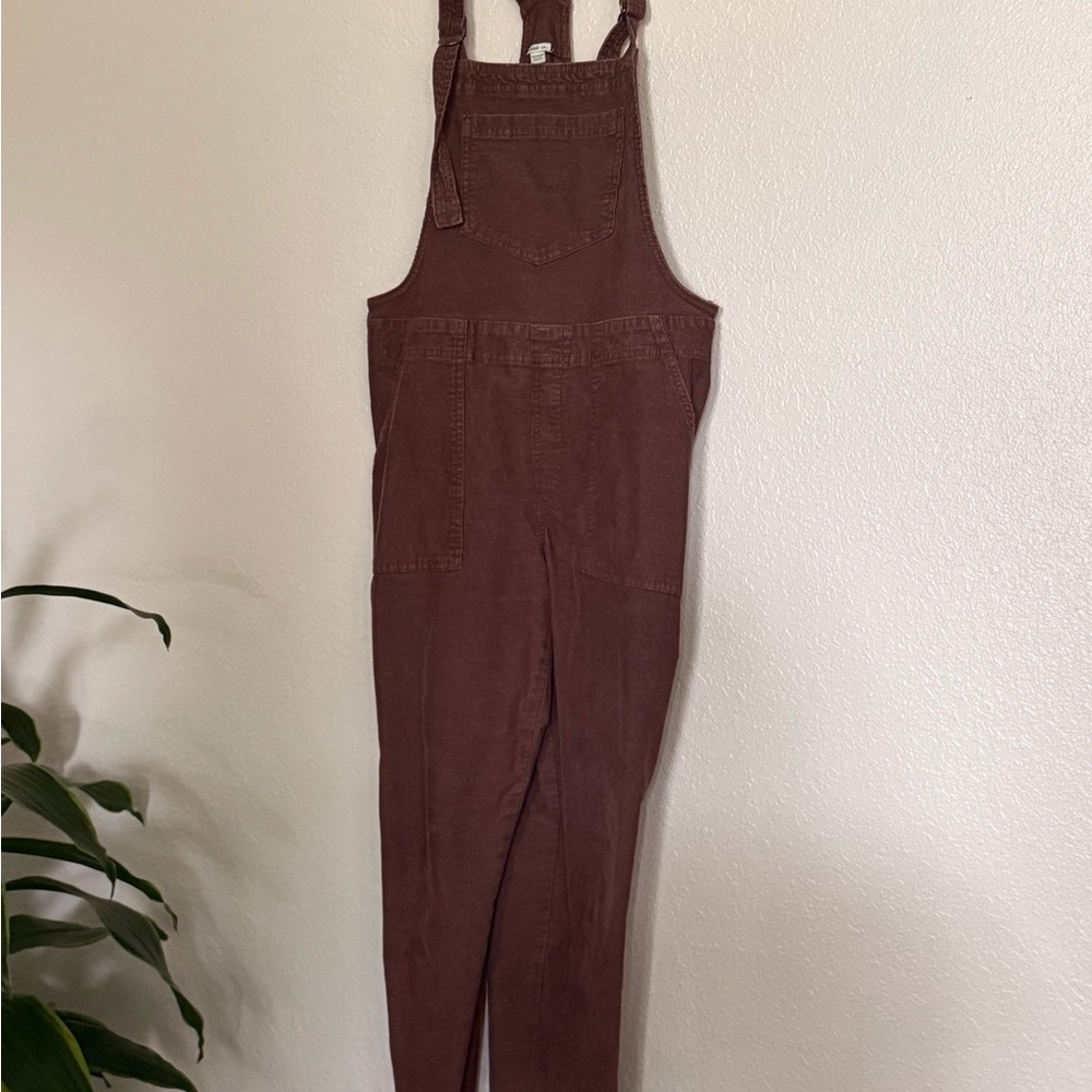aerie Deep Brown Women’s Denim Overalls